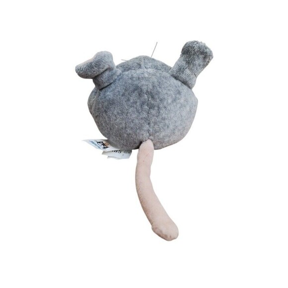RARE Jellycat Tiny Ping Pong Mouse Mini Doormouse Plush Gray Pink Tail 2" - Picture 5 of 16